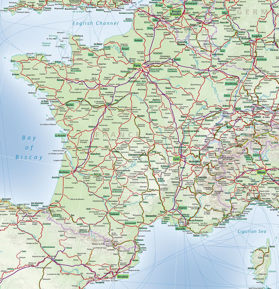 France Rail Map